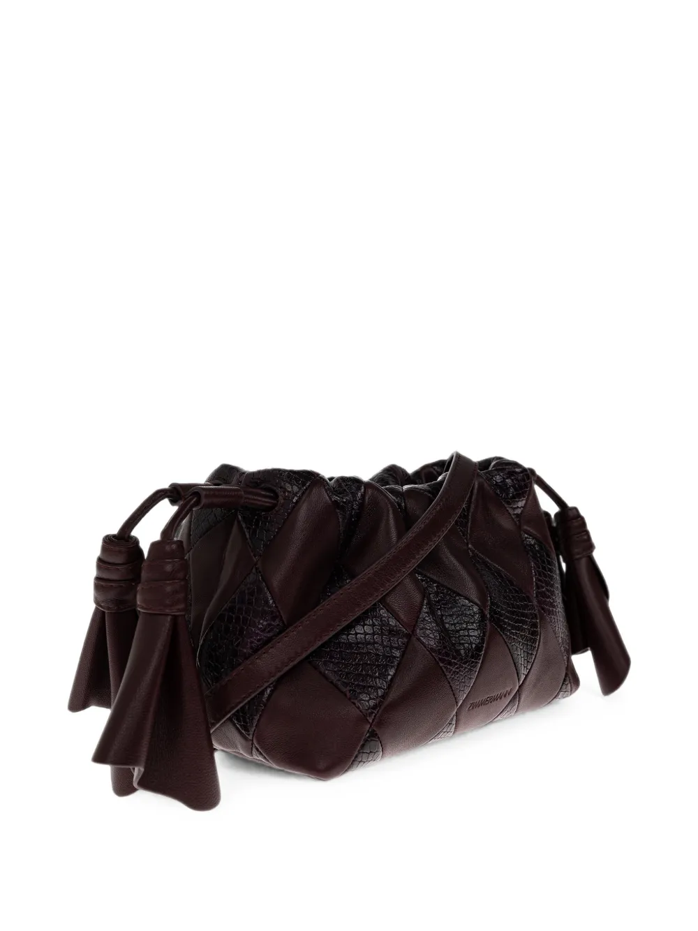 ZIMMERMANN Small Cloud 91 Patchwork Crossbody Bag in Brown, view 4