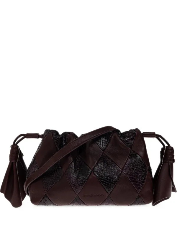 Zimmermann Small Cloud 91 Patchwork Crossbody Bag in Brown