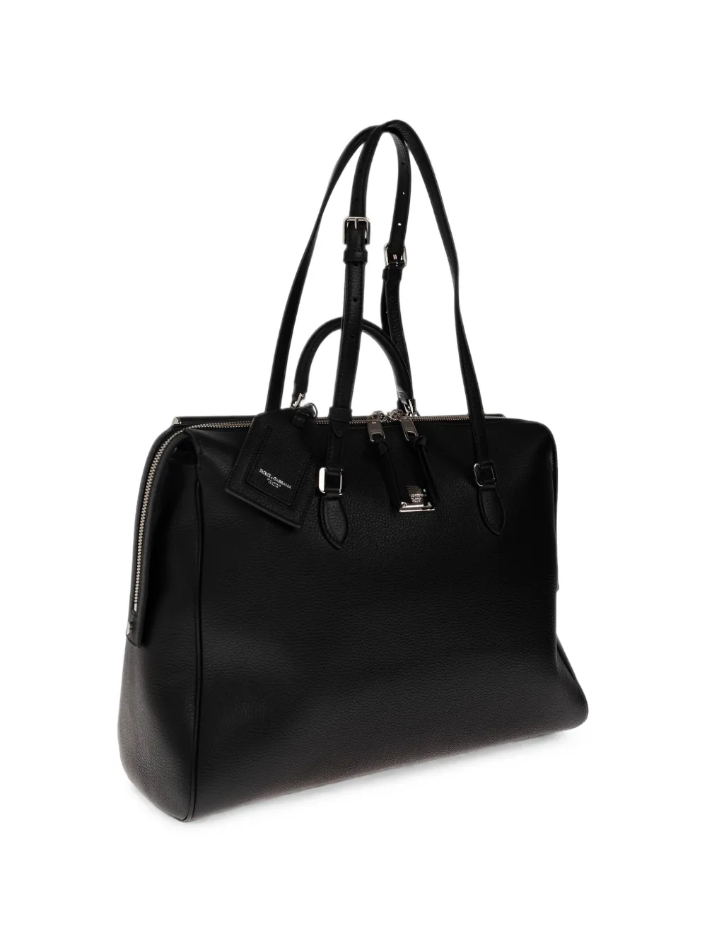 Dolce & Gabbana Vittoria leren shopper Zwart