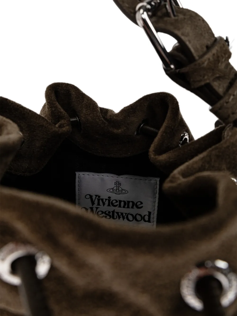 Vivienne Westwood Stacey shopper met trekkoord Bruin