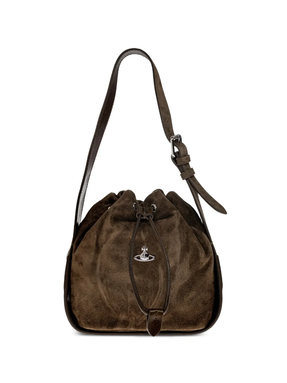 Vivienne Westwood Stacey shopper met trekkoord Bruin