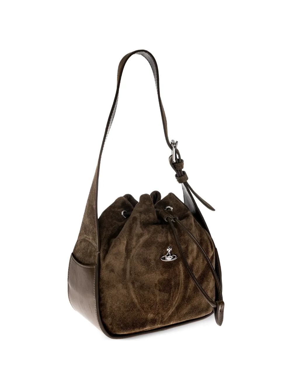 Vivienne Westwood Stacey shopper met trekkoord Bruin