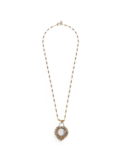 Dolce & Gabbana watch-pendant crystal-embellished necklace