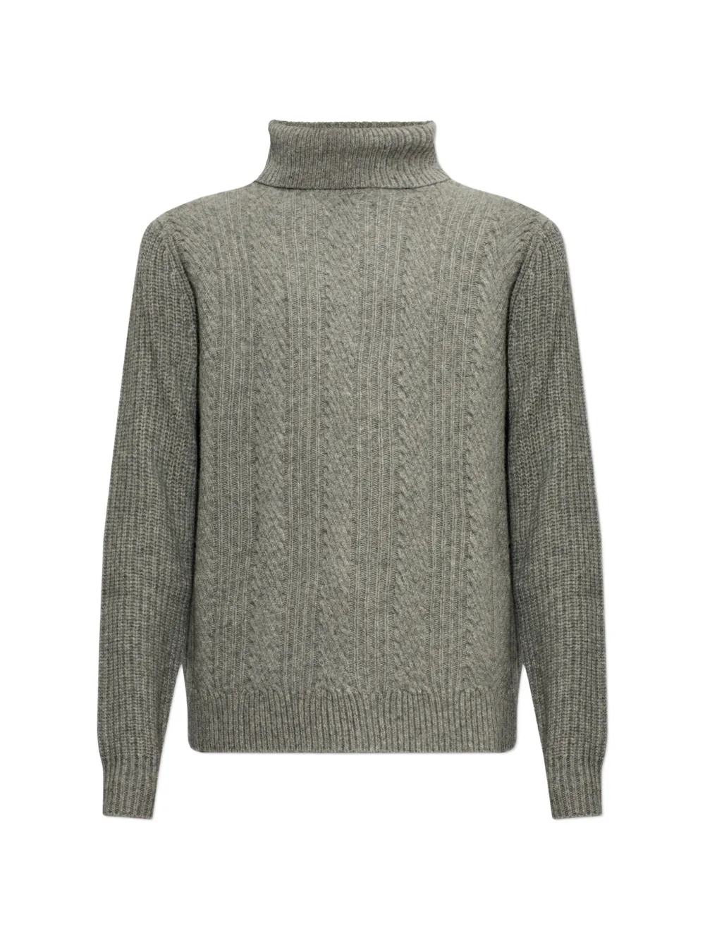 BOGNER Eros cable-knit turtleneck sweater - Grey