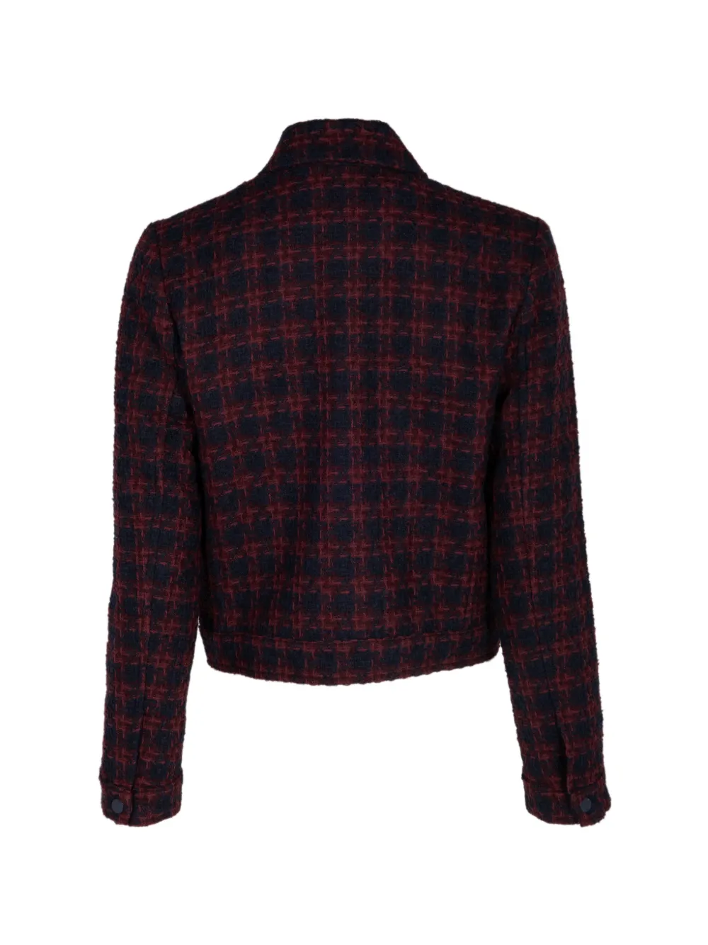 L'Agence Nyx cropped tweed jacket Rood