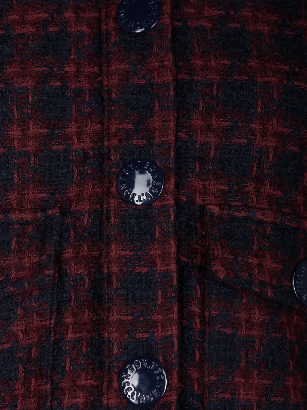 L'Agence Nyx cropped tweed jacket Rood
