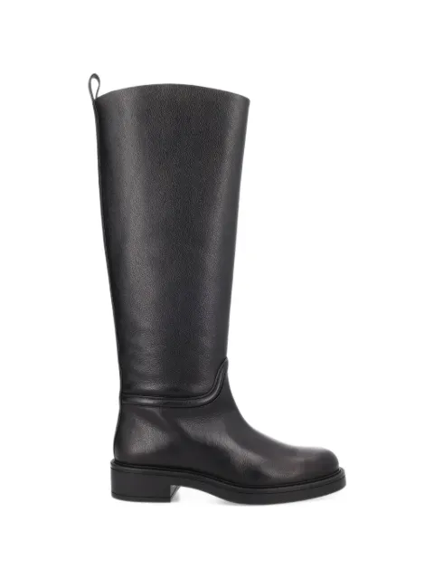 Stuart Weitzman grained leather knee-high boots