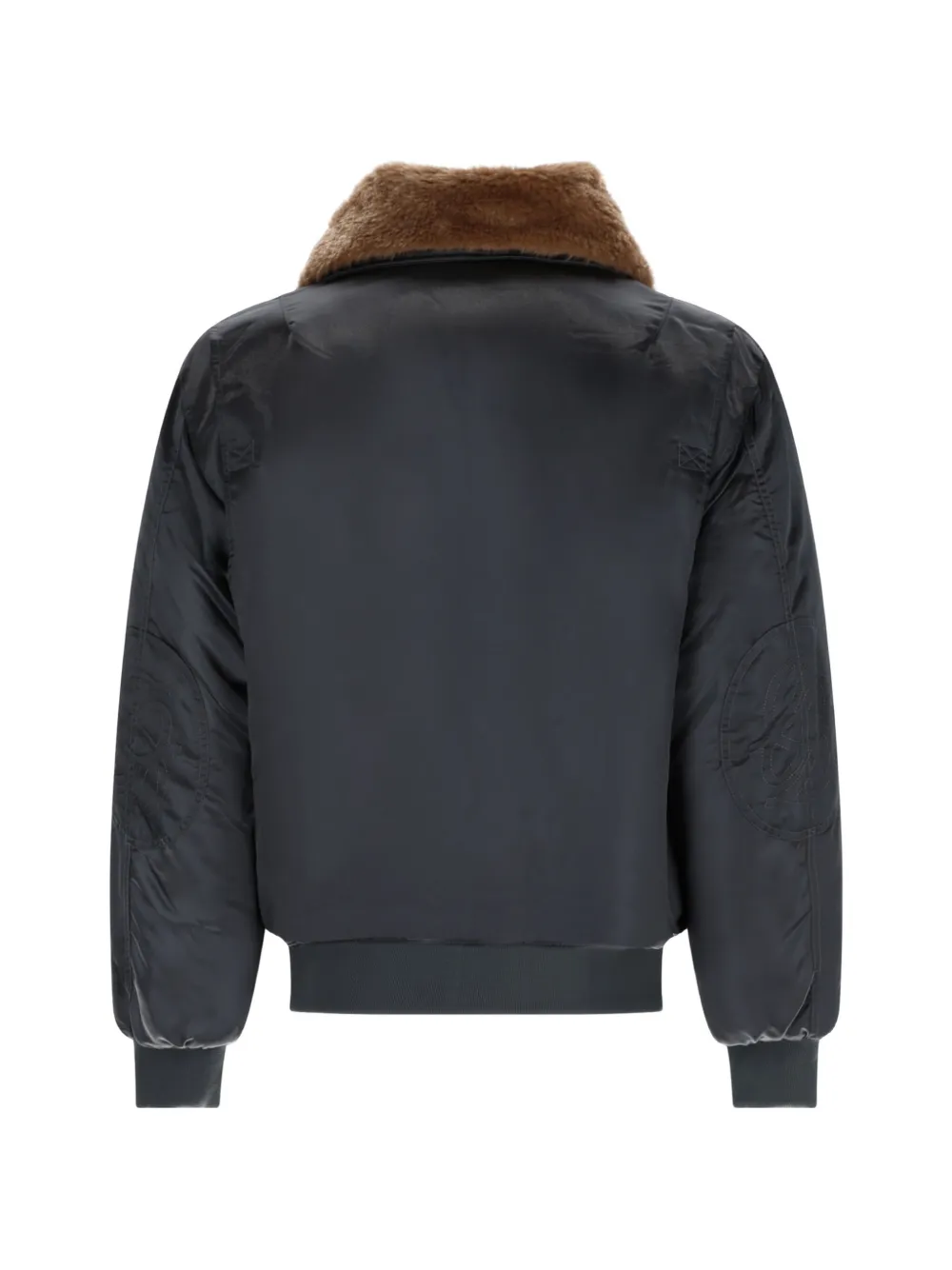 Drôle De Monsieur fur collar bomber jacket Grijs