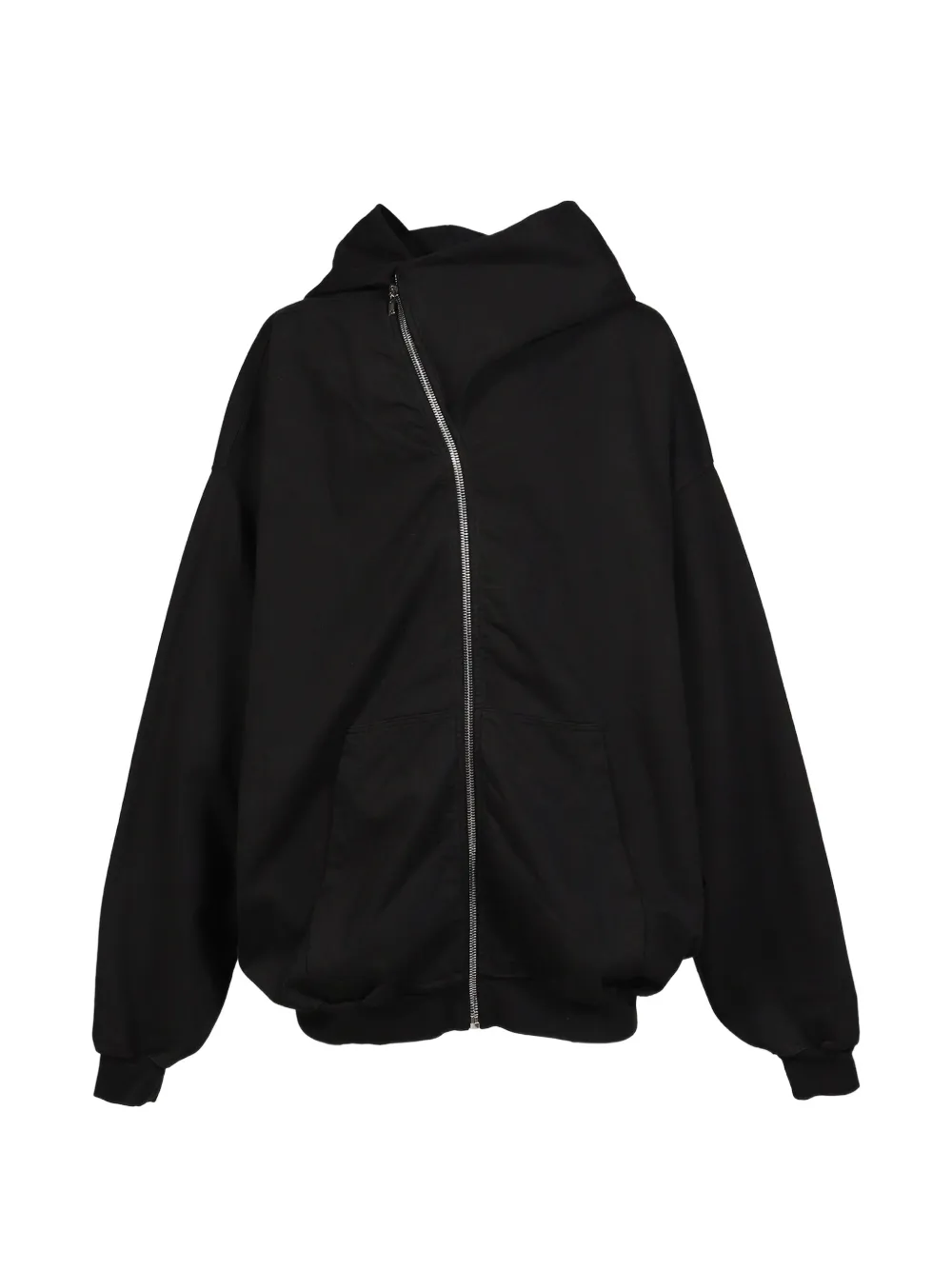 Rick Owens DRKSHDW Mountain Hun asymmetric-zip hoodie - Black