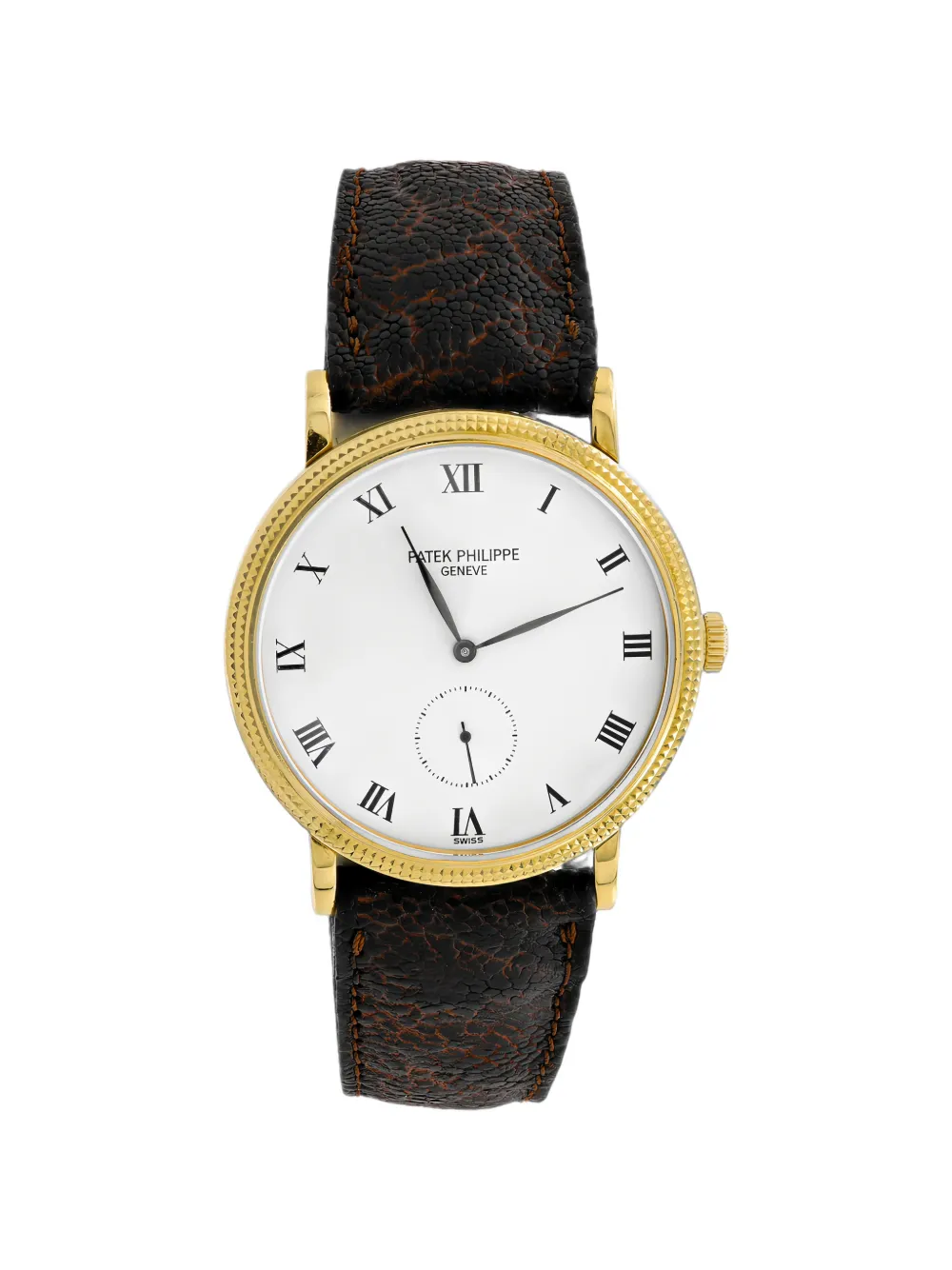 Patek Philippe Pre-Owned Calatrava Clous de Paris 33mm watch - Weiß