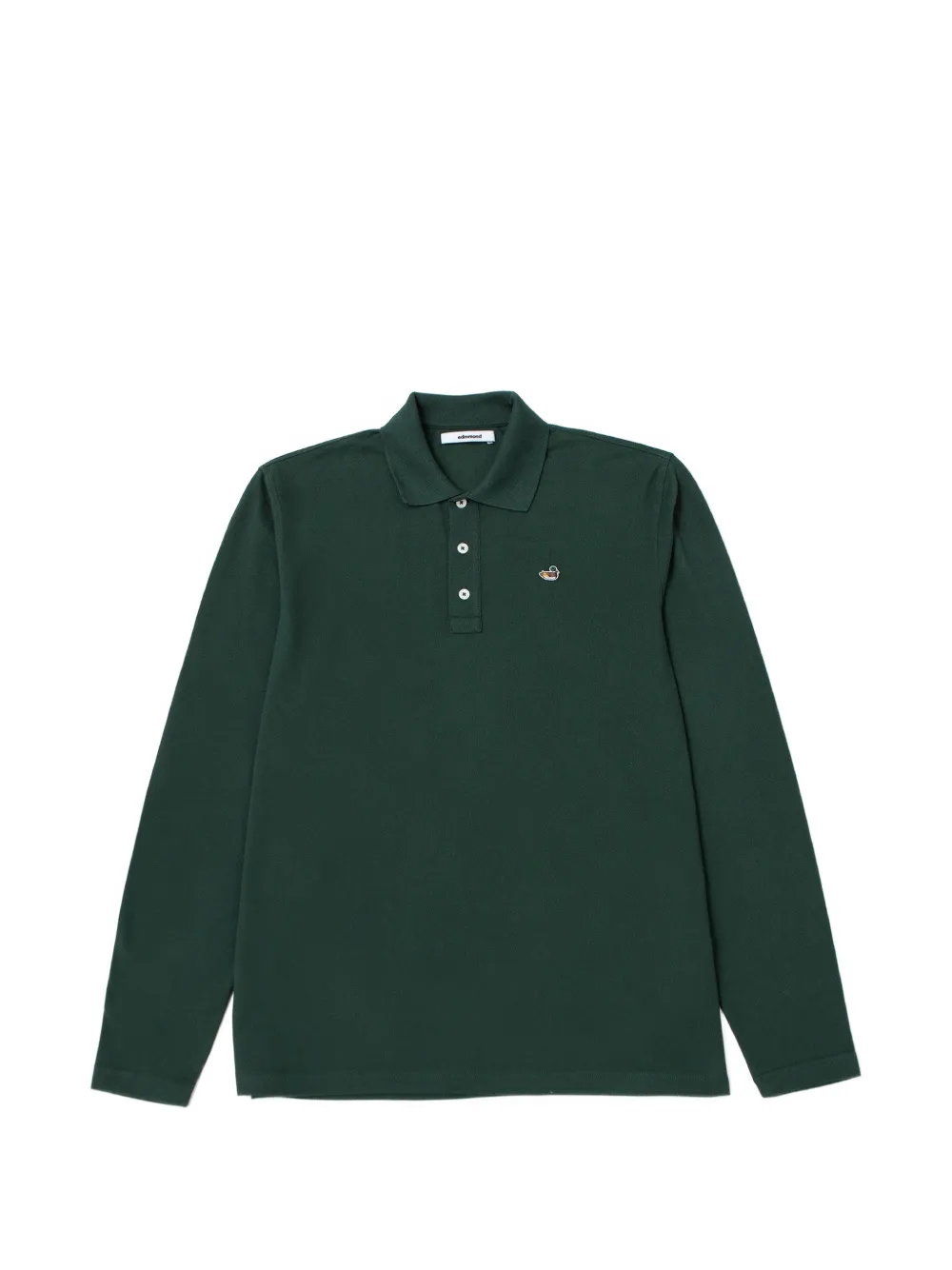 Edmmond Studios embroidered long-sleeve polo shirt - Grün