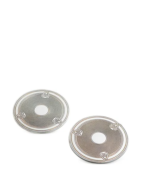 Christofle Louis-Philippe glass coasters