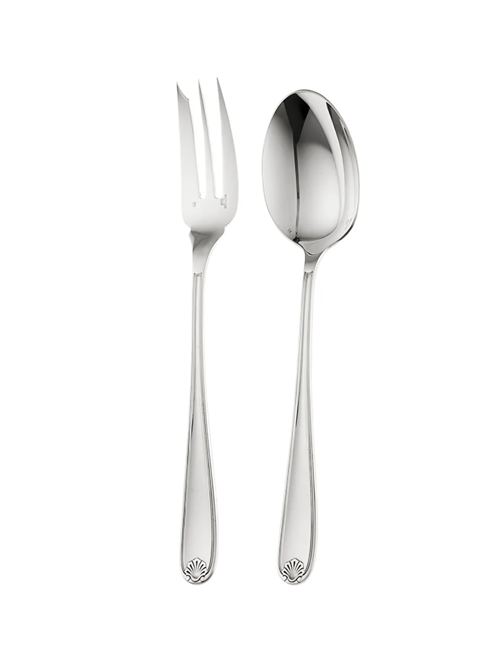 Christofle Marot Servierset mit Muscheldetail - Silber