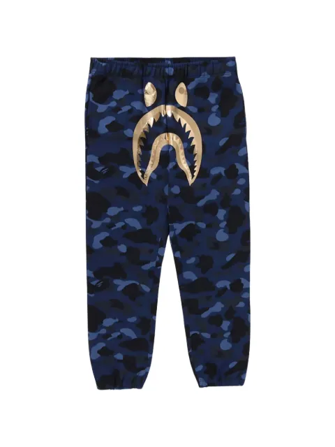 A BATHING APE® Color Camo Shark track pants