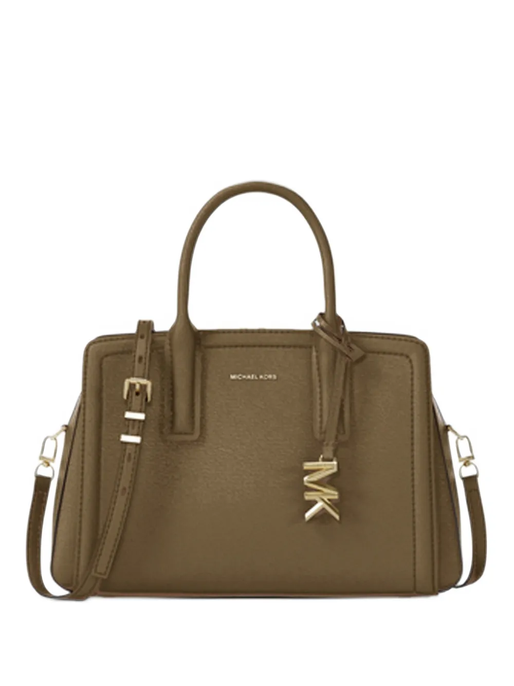 Michael Michael Kors Laila small pebbled leather satchel - Verde