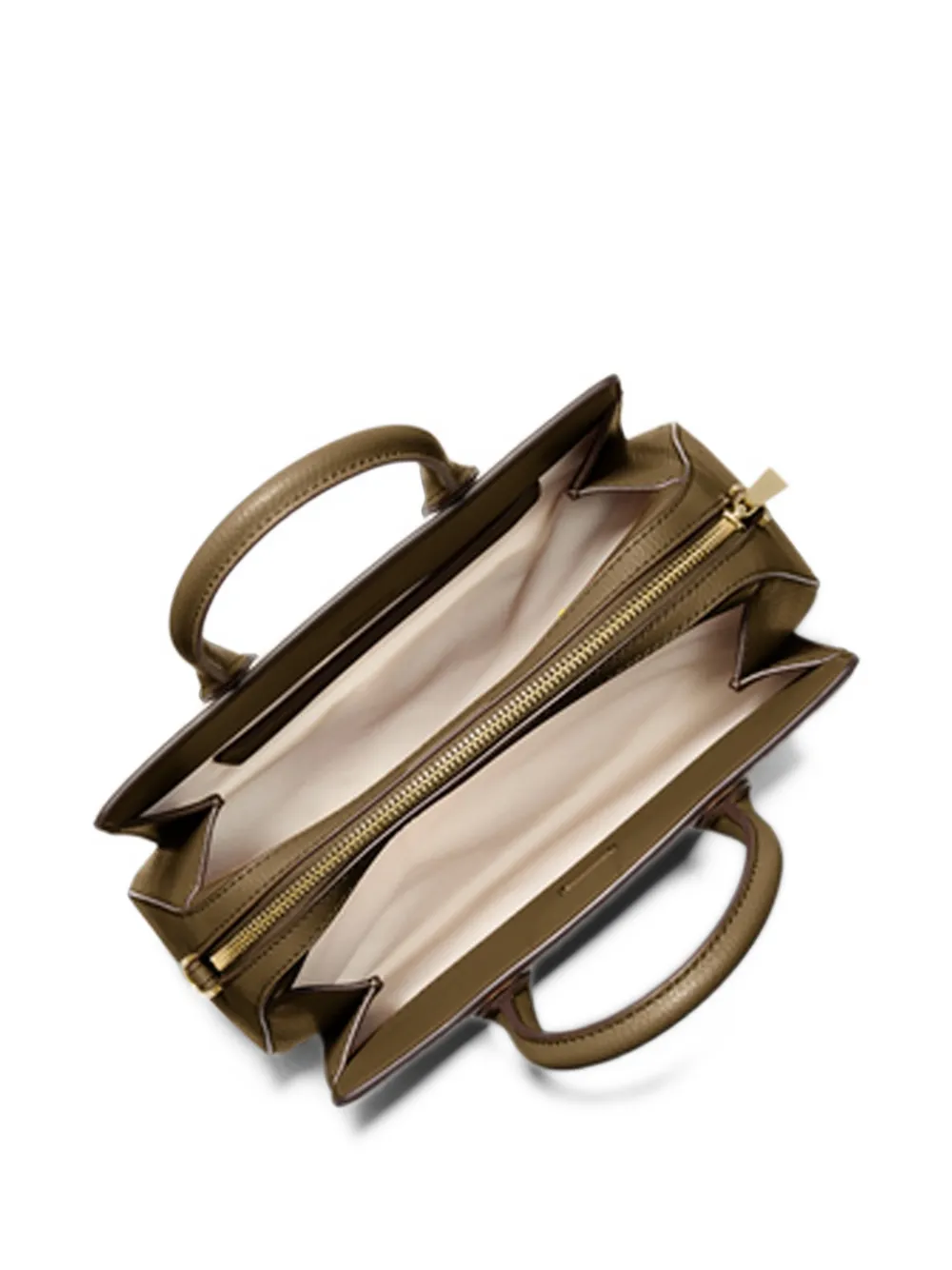 Michael Kors Kleine Laila tas van leer met textuur Groen
