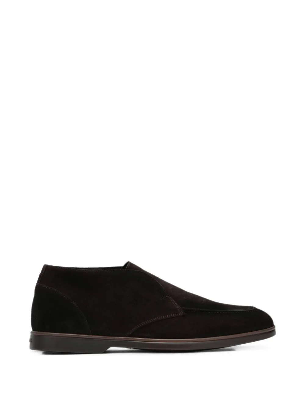 Doucal's almond-toe slip-on desert boots - Marron