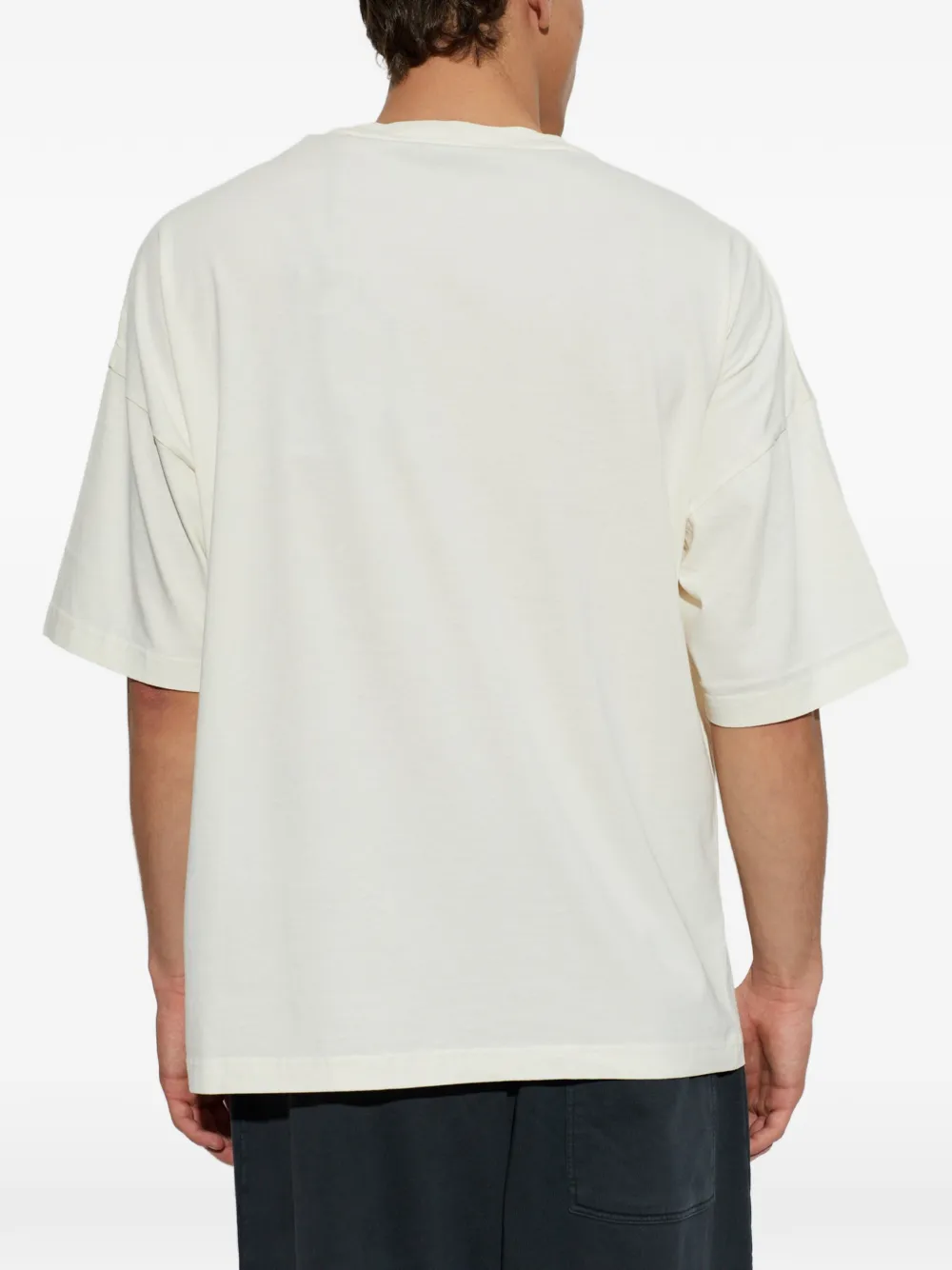 Palm Angels Sunset Blvd Palm Loose T-shirt met logo-print Beige