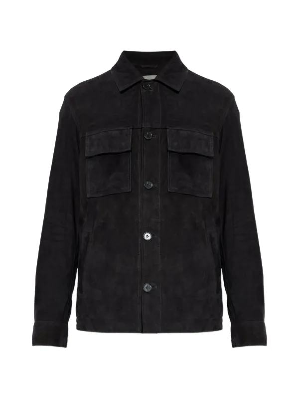 Arma Mex Suede Shirt Jacket in Blue