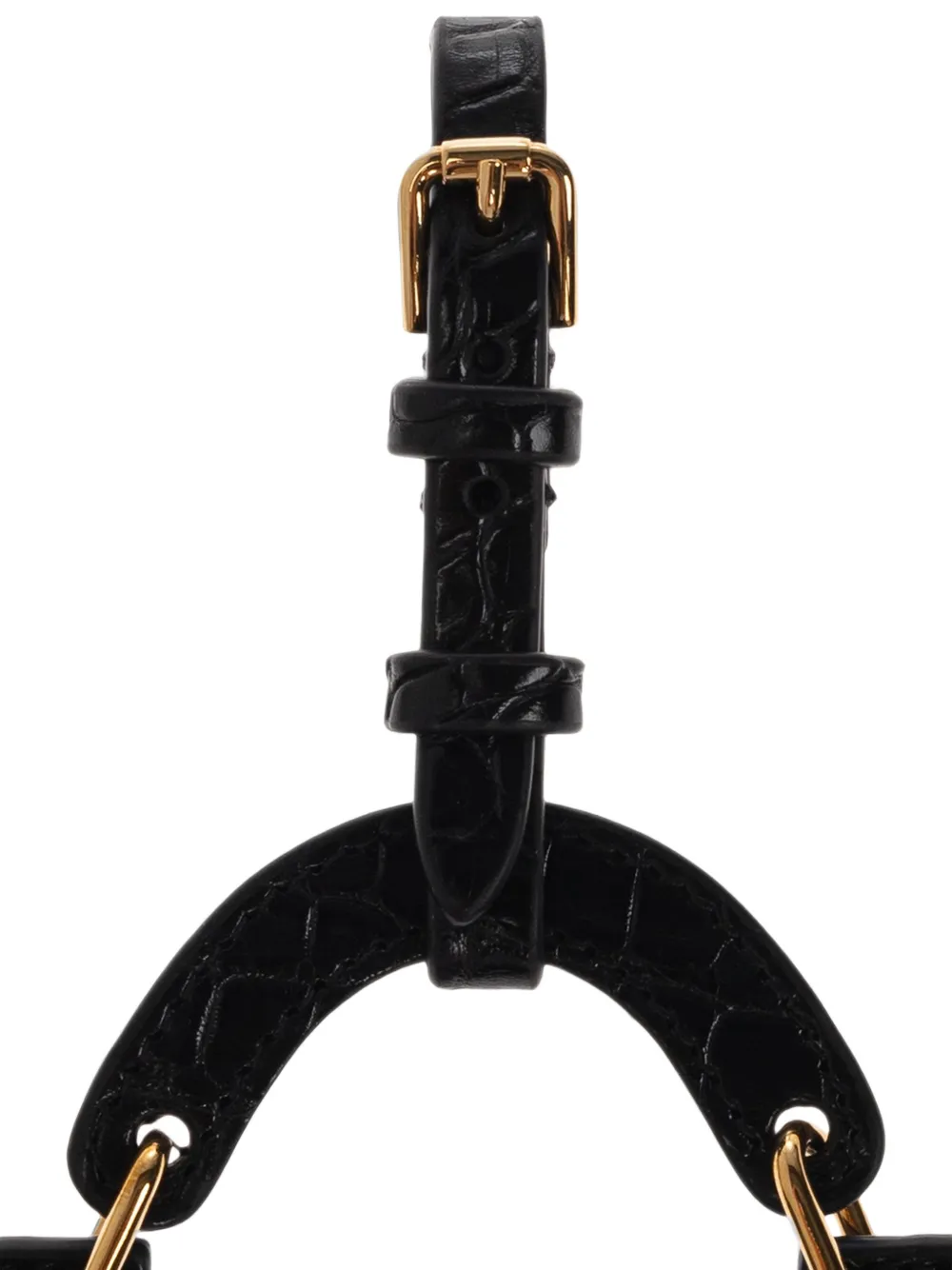 Dolce & Gabbana Leren pasjeshouder met logo Zwart