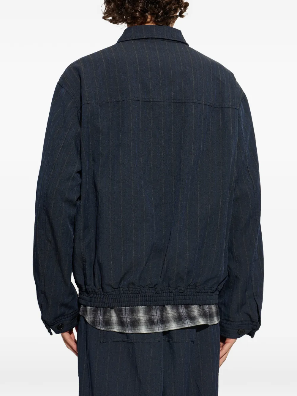 Comme des Garçons Homme Plus Jack met krijtstreep Blauw