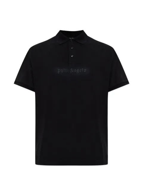 Palm Angels logo-embroidered polo shirt