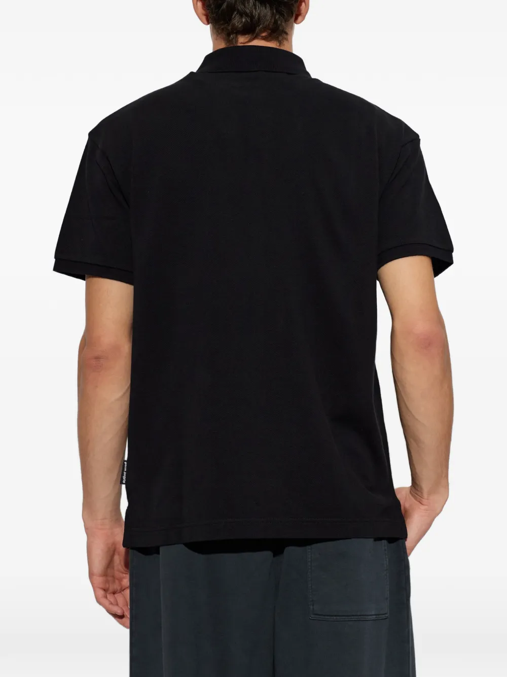Palm Angels Poloshirt met geborduurd logo Zwart