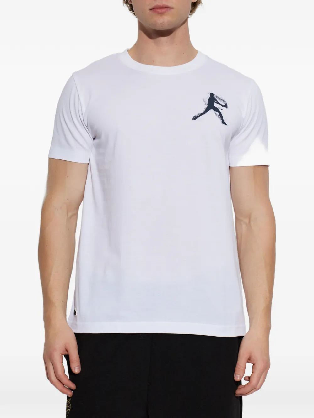 Lacoste x Novak Djokovic set van T-shirt met grafische print en honkbalpet Wit