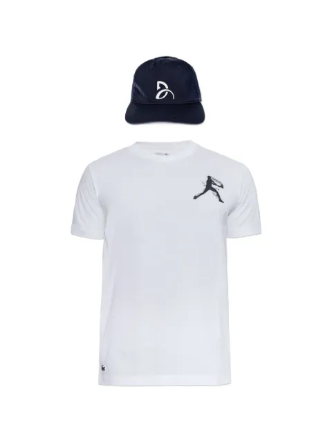 Lacoste x Novak Djokovic graphic-print T-shirt and baseball cap set