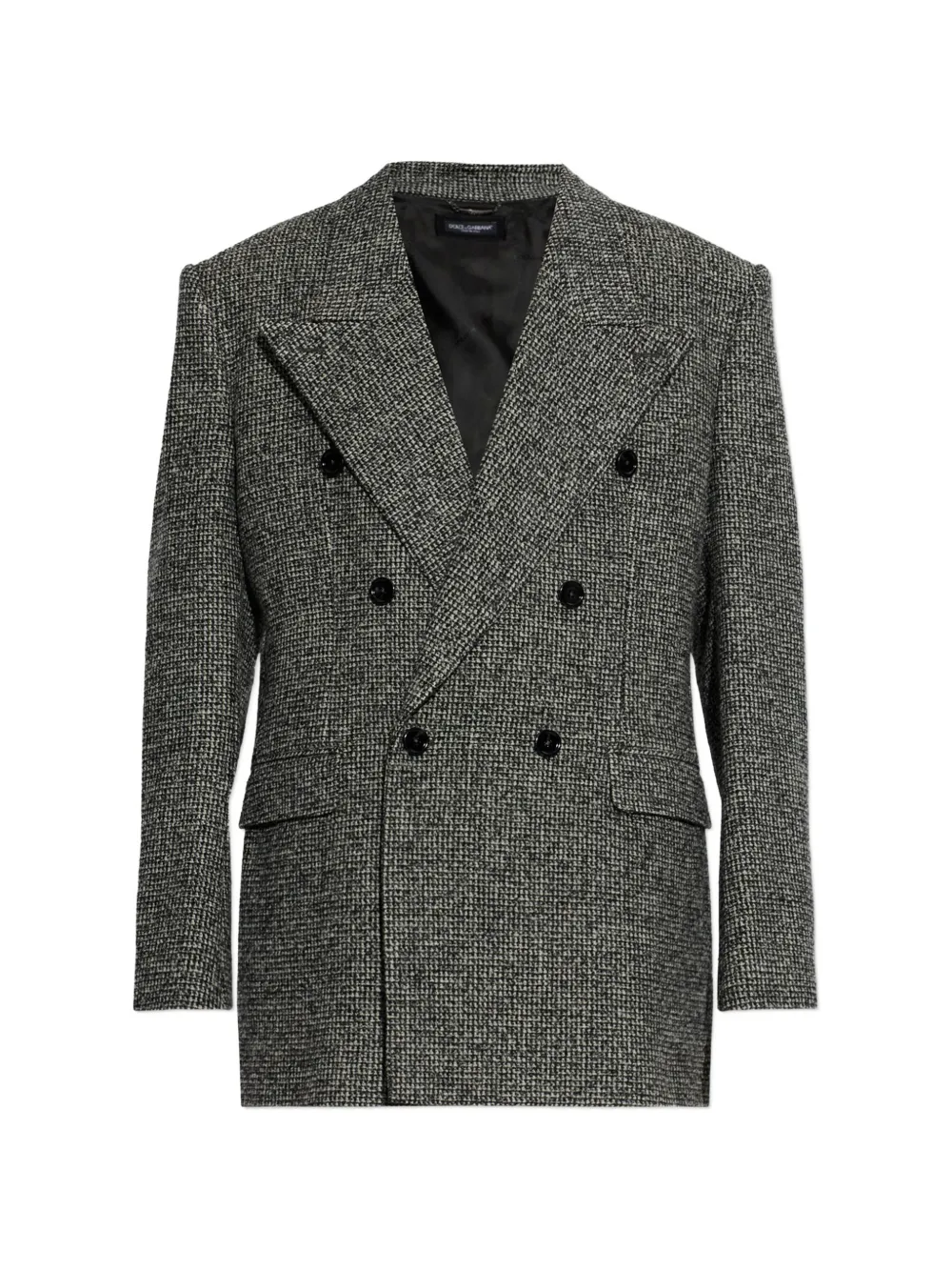 Dolce & Gabbana Sinatra double-breasted jacket in birdseye wool blend - Grey