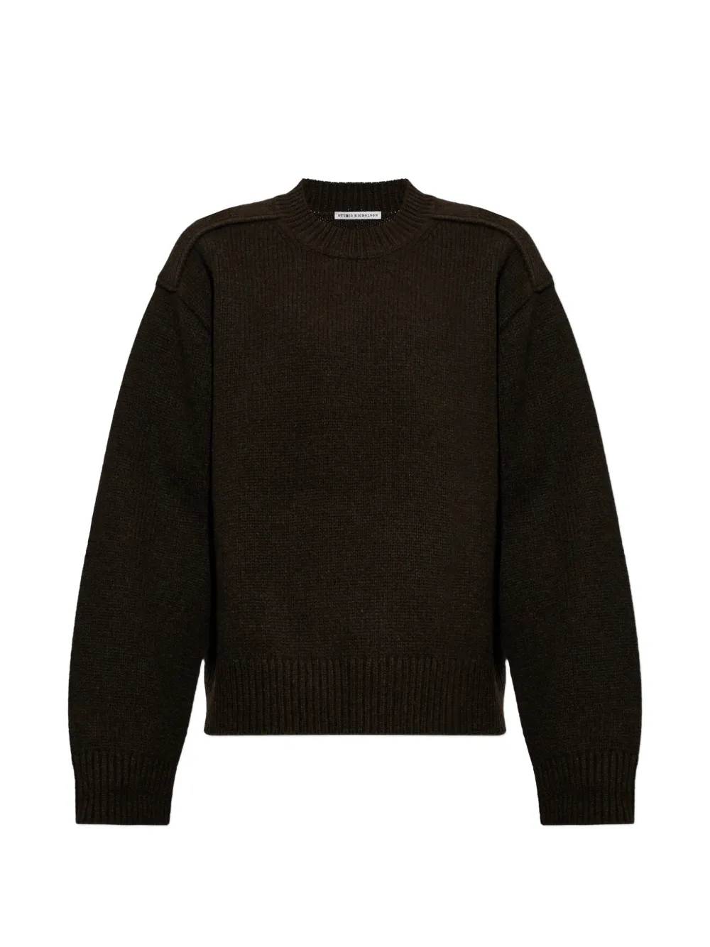 Studio Nicholson Berez Crew-neck Sweater In Brown
