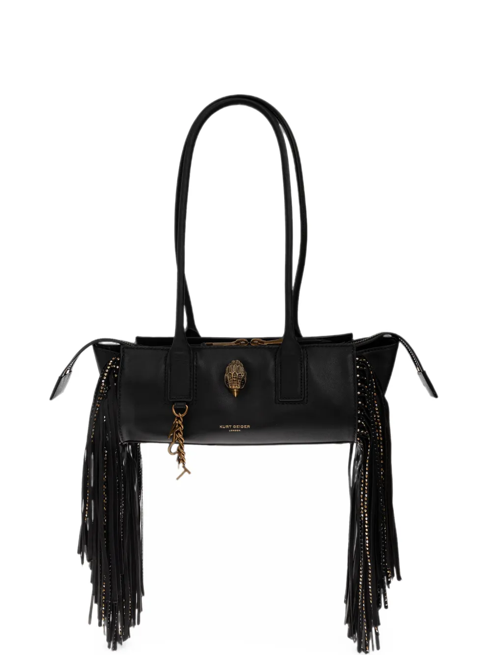 Kurt Geiger London Sloane east-west shoulder fringe bag