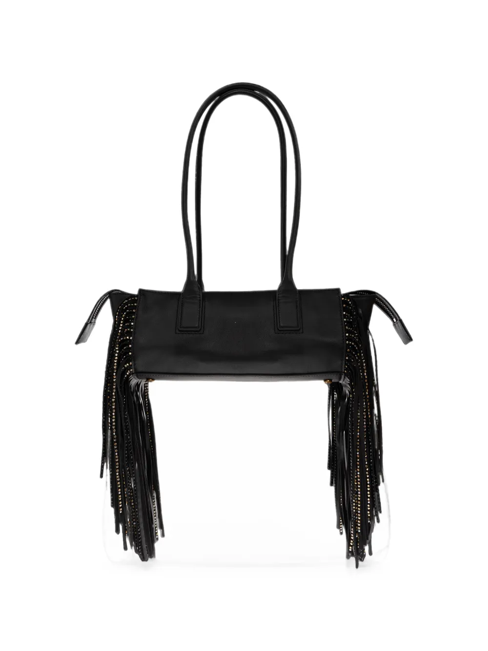 Kurt Geiger London Sloane East-West schoudertas met franje Zwart