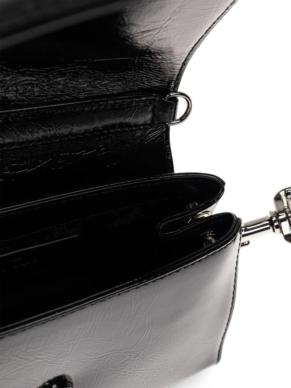 Vivienne Westwood Kleine Hazel handtas met Orb-plakkaat Zwart
