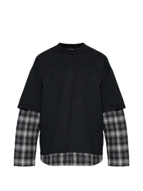 Comme des Garçons Homme Plus layered-design check-pattern T-shirt