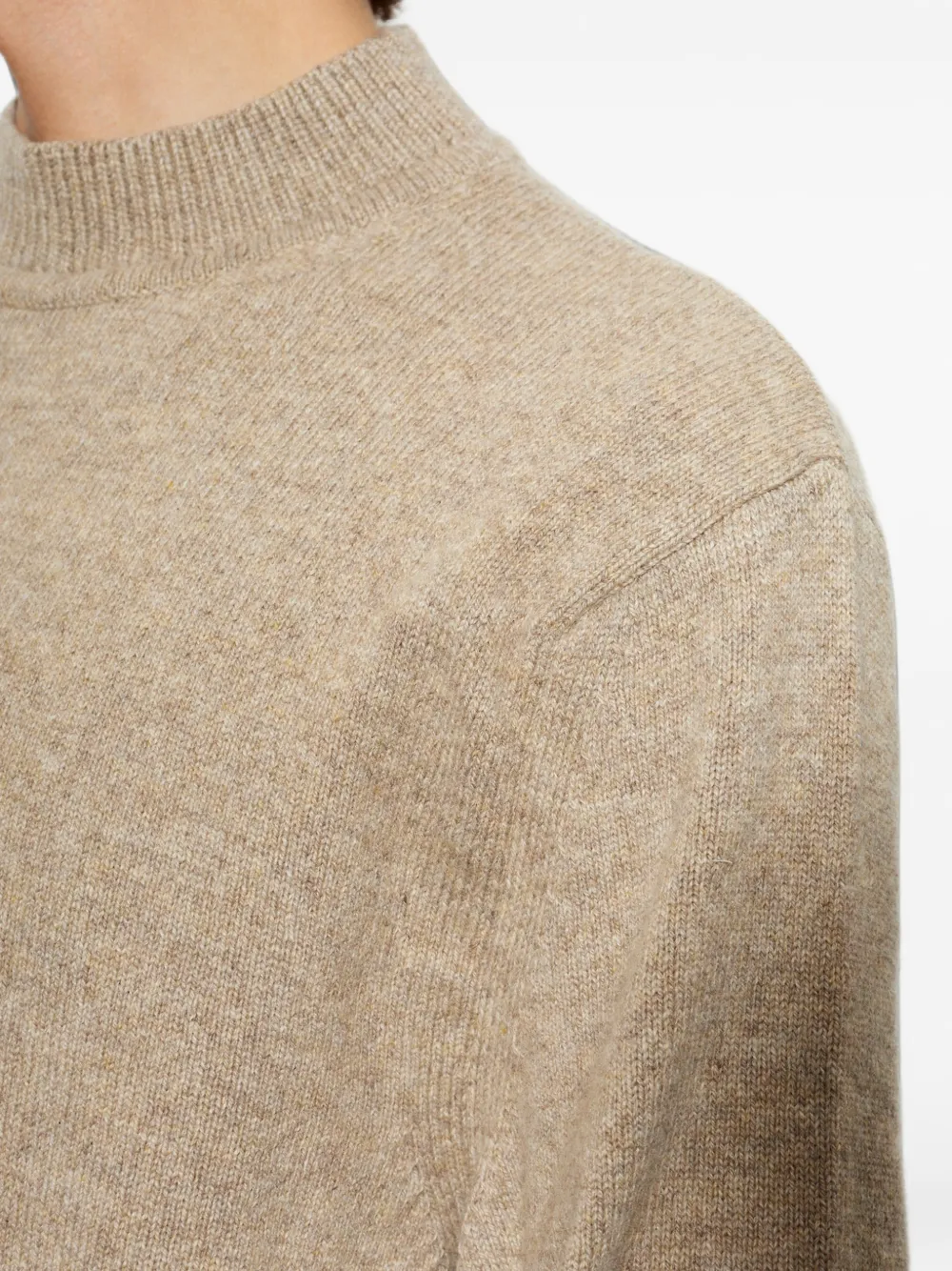 Jacquemus The cachemire gebreide trui Beige