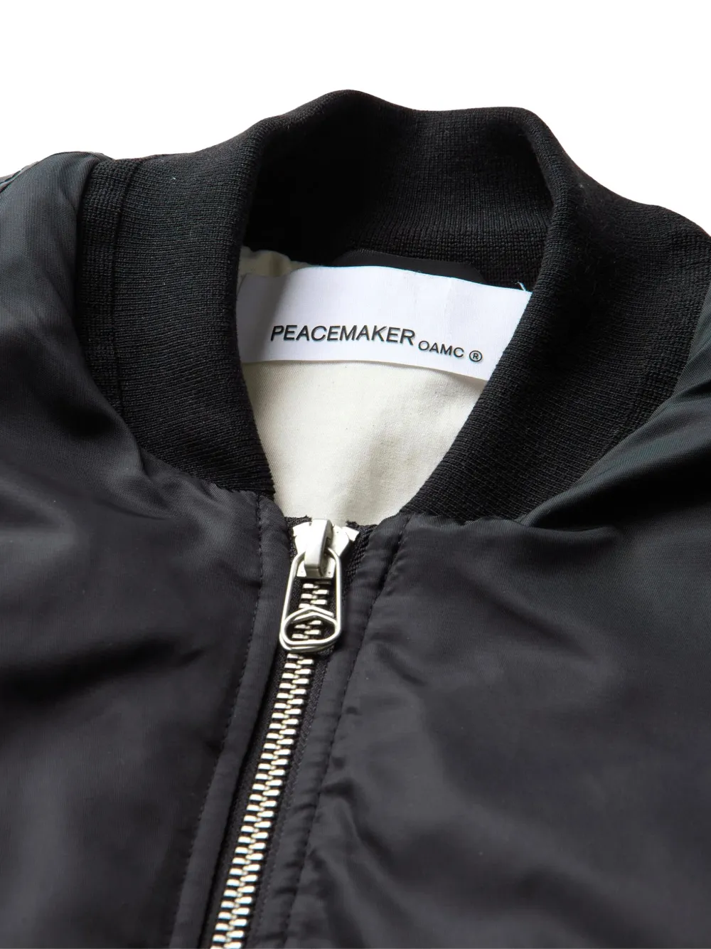 Peacemaker Oamc embroidered bomber jacket Zwart