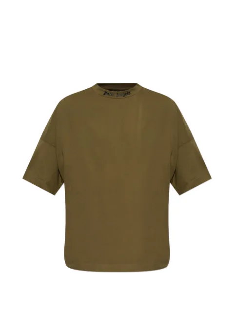 Palm Angels logo-print drop-shoulder T-shirt
