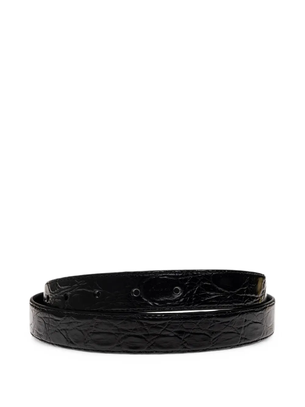Dolce & Gabbana crocodile-effect buckle-fastening belt Zwart