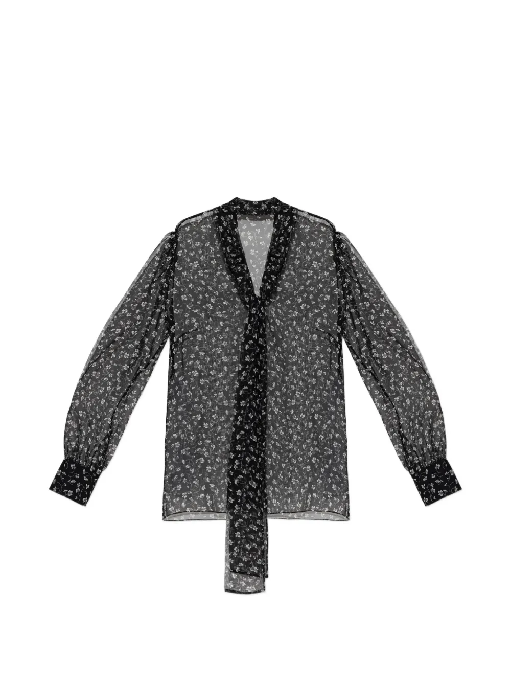 Dolce & Gabbana Hemd mit Blumenmotiv - Schwarz