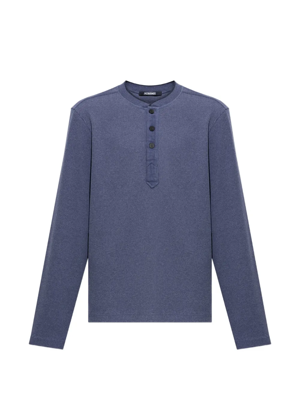 Jacquemus The Tricot long-sleeve Henley T-shirt - Bleu Jacquemus The Tricot long-sleeve Henley T-shirt - Bleu