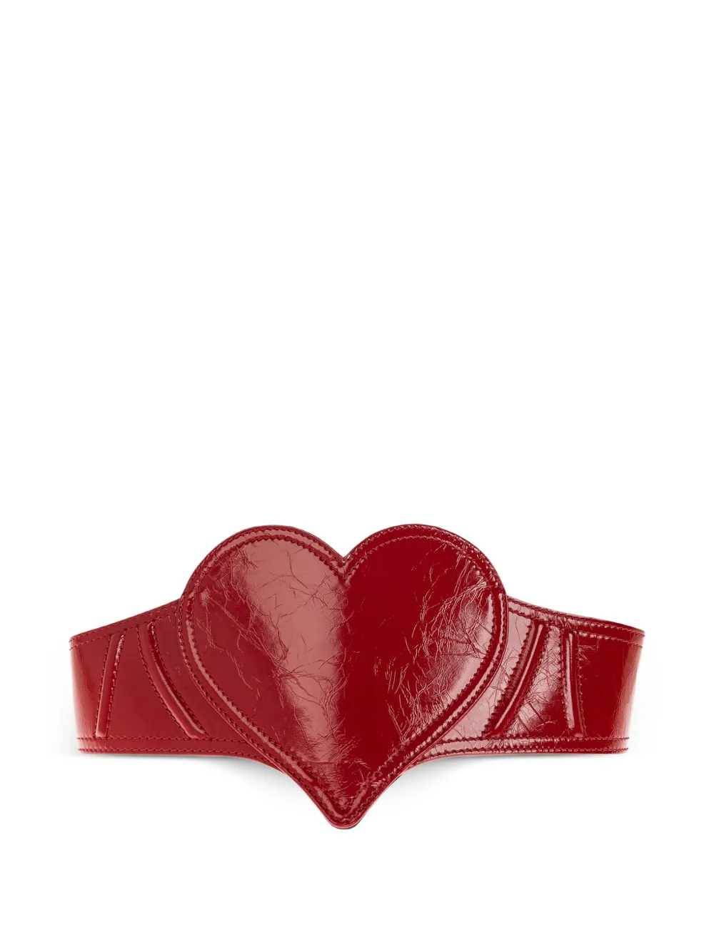 Vivienne Westwood heart-motif leather belt - Rosso