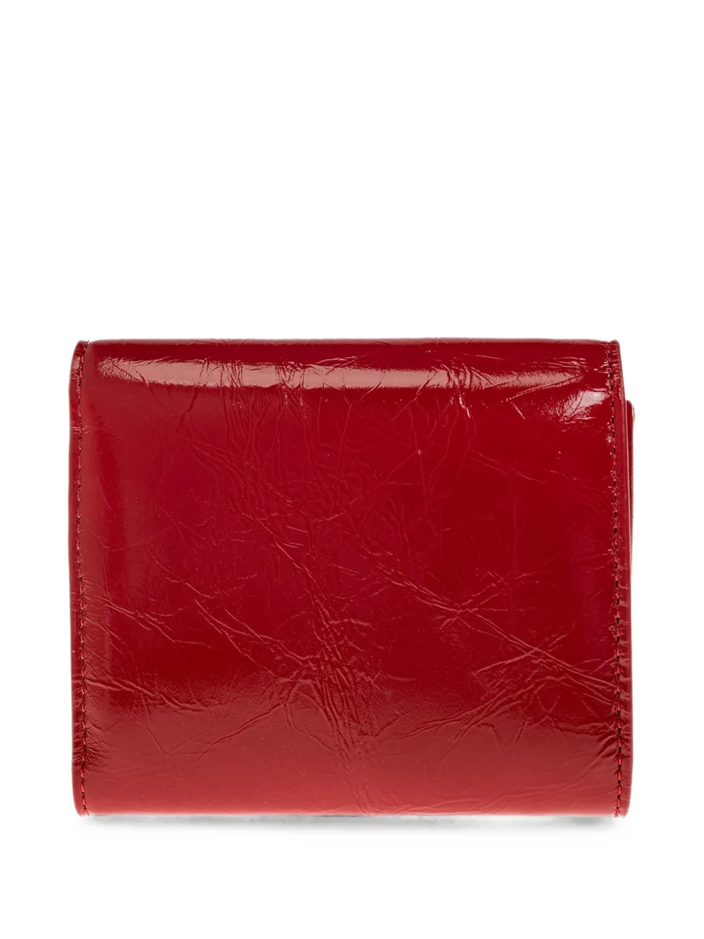 Vivienne Westwood Portemonnee met lakafwerking en Orb-plakkaat Rood