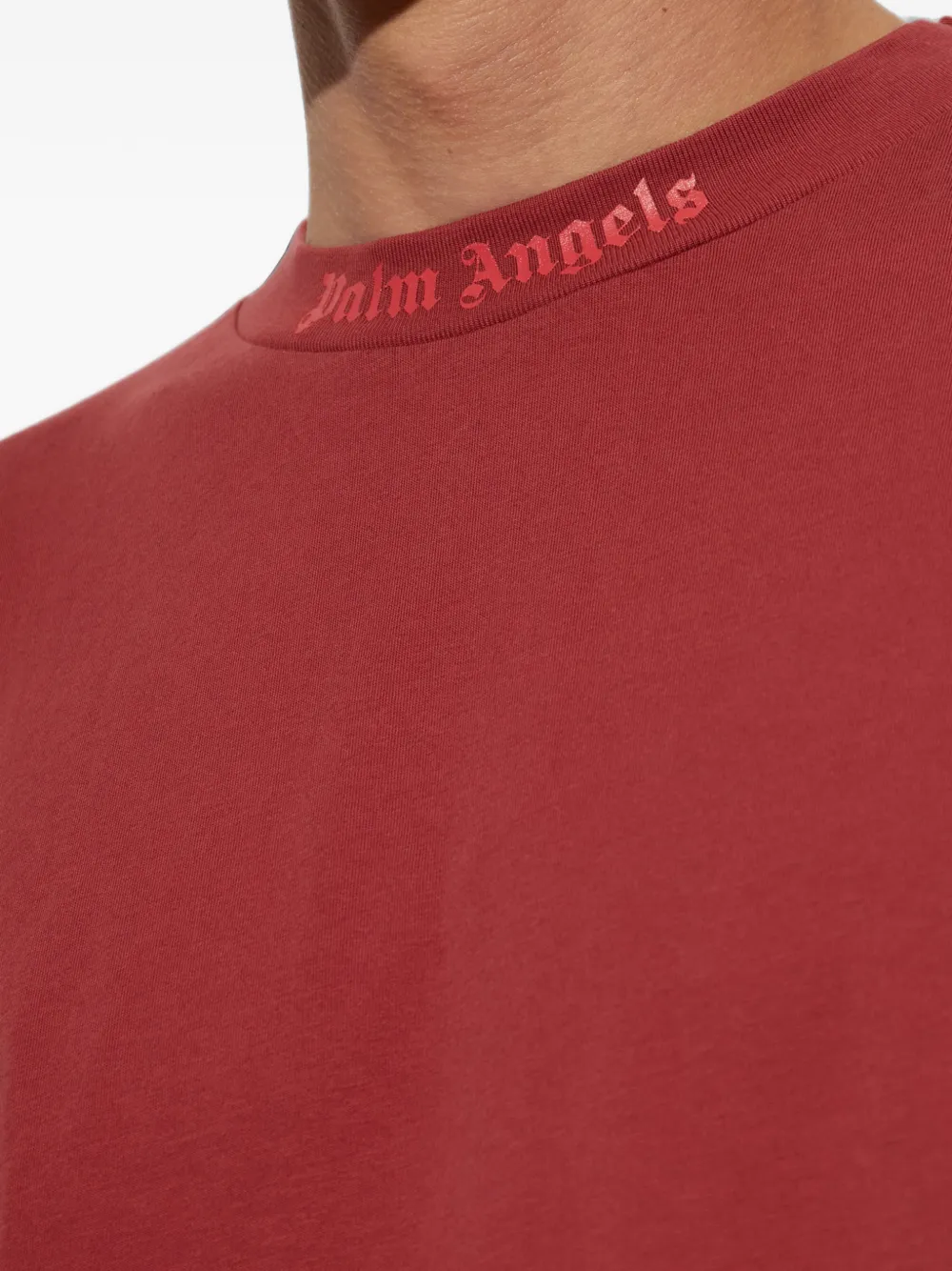 Palm Angels Classic T-shirt met logo-print Rood