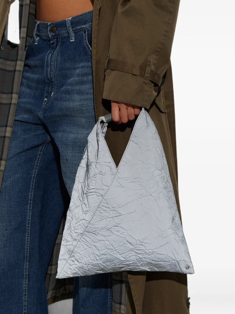 MM6 Maison Margiela Kleine Japanese Classic tas Grijs