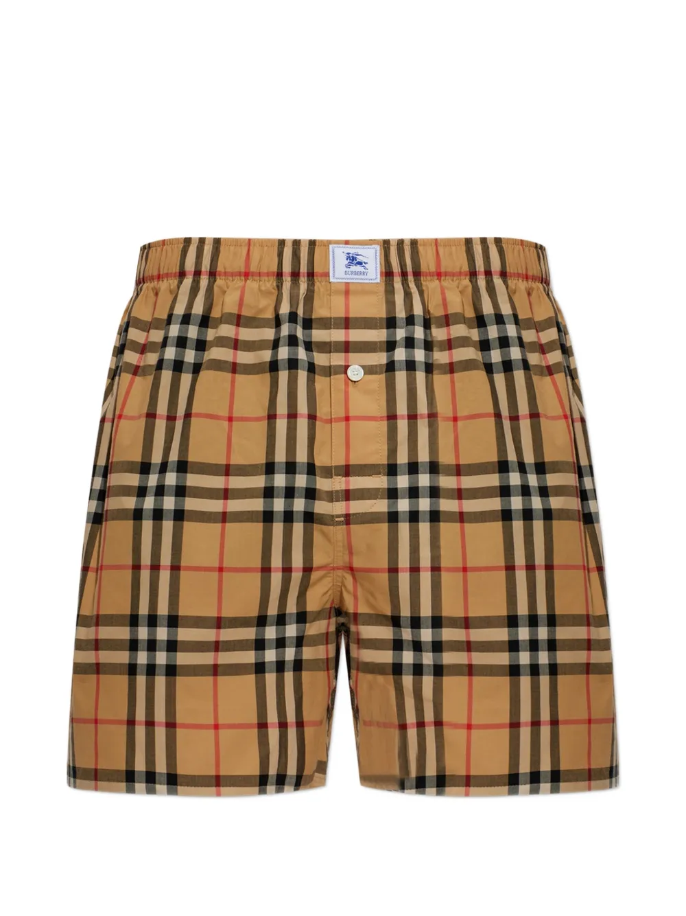 Burberry Check cotton boxer shorts - Toni neutri