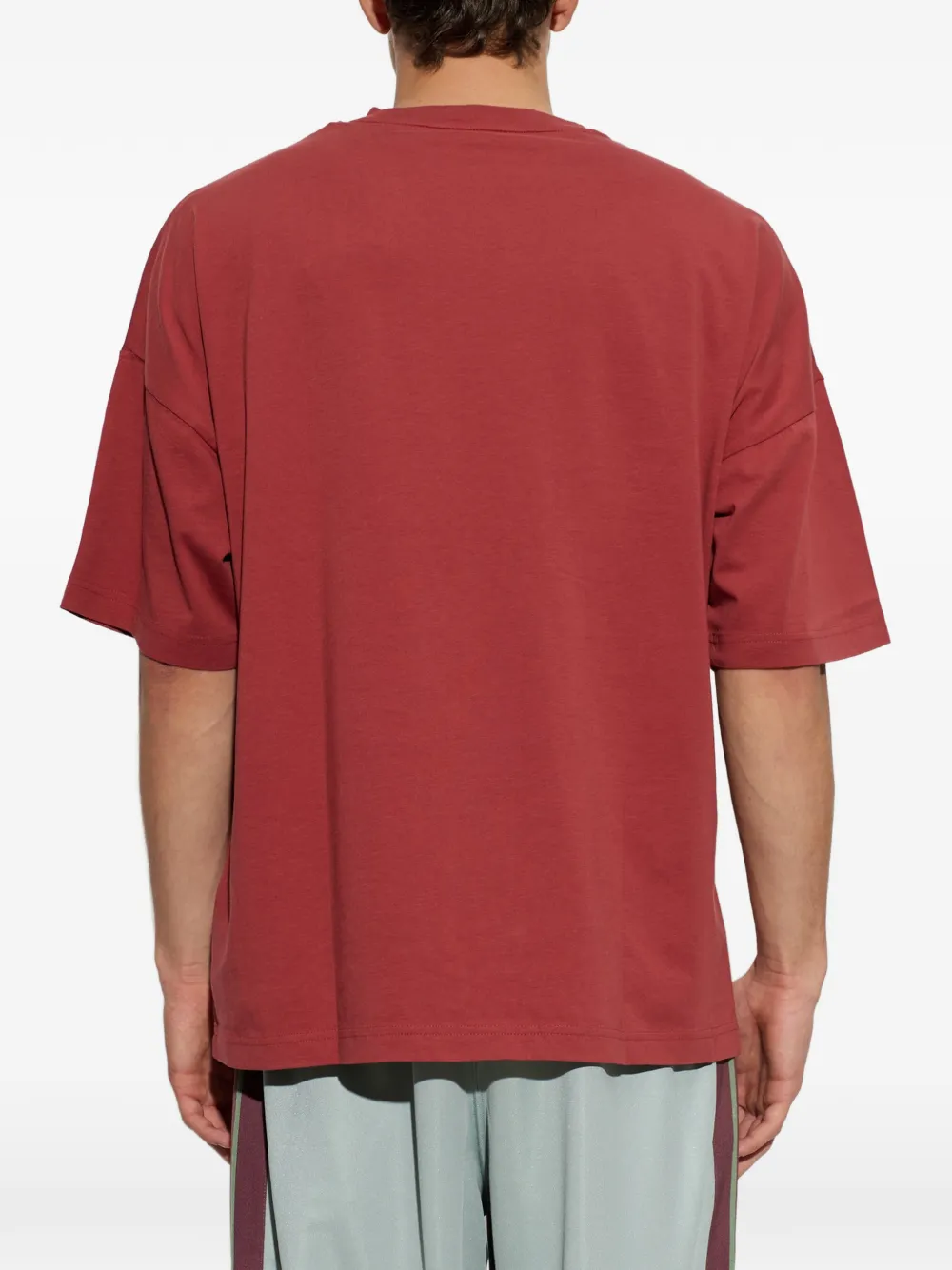 Palm Angels Sunset Blvd Palm T-shirt met logo-print Rood