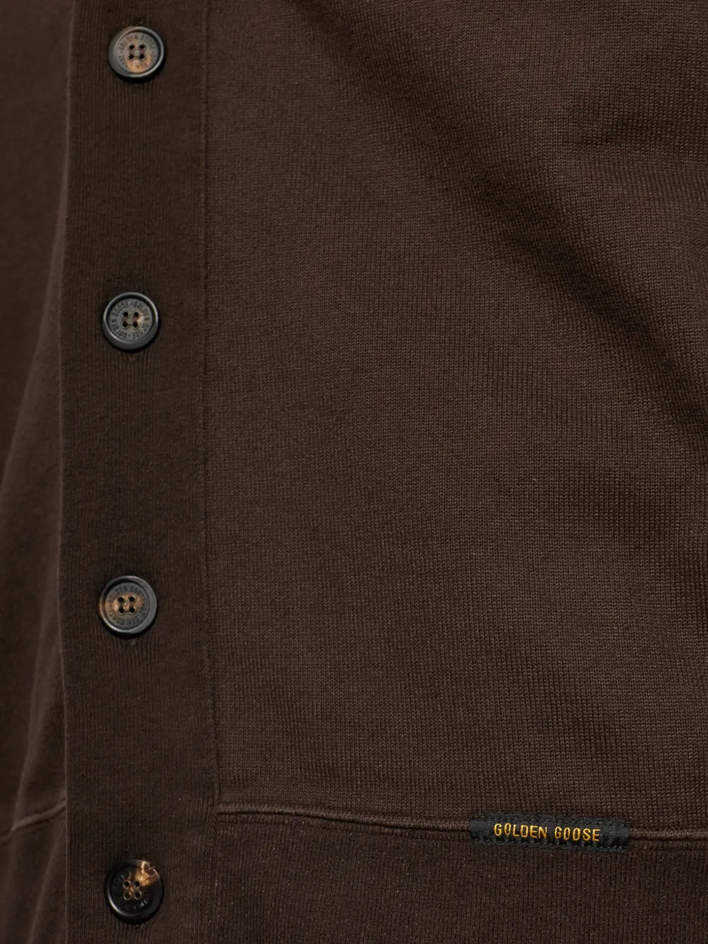 Golden Goose Romeo cotton cardigan Bruin
