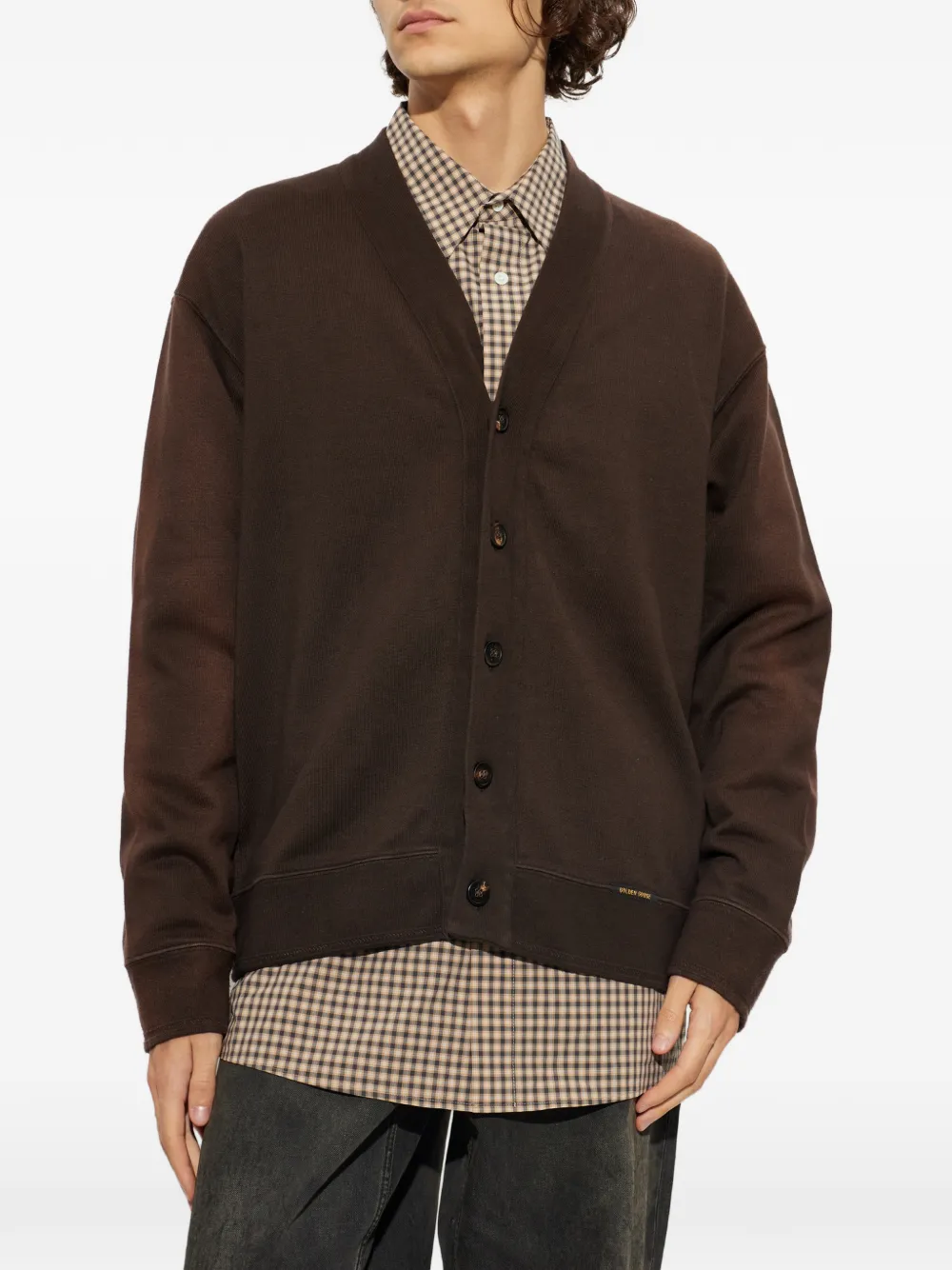 Golden Goose Romeo cotton cardigan Bruin