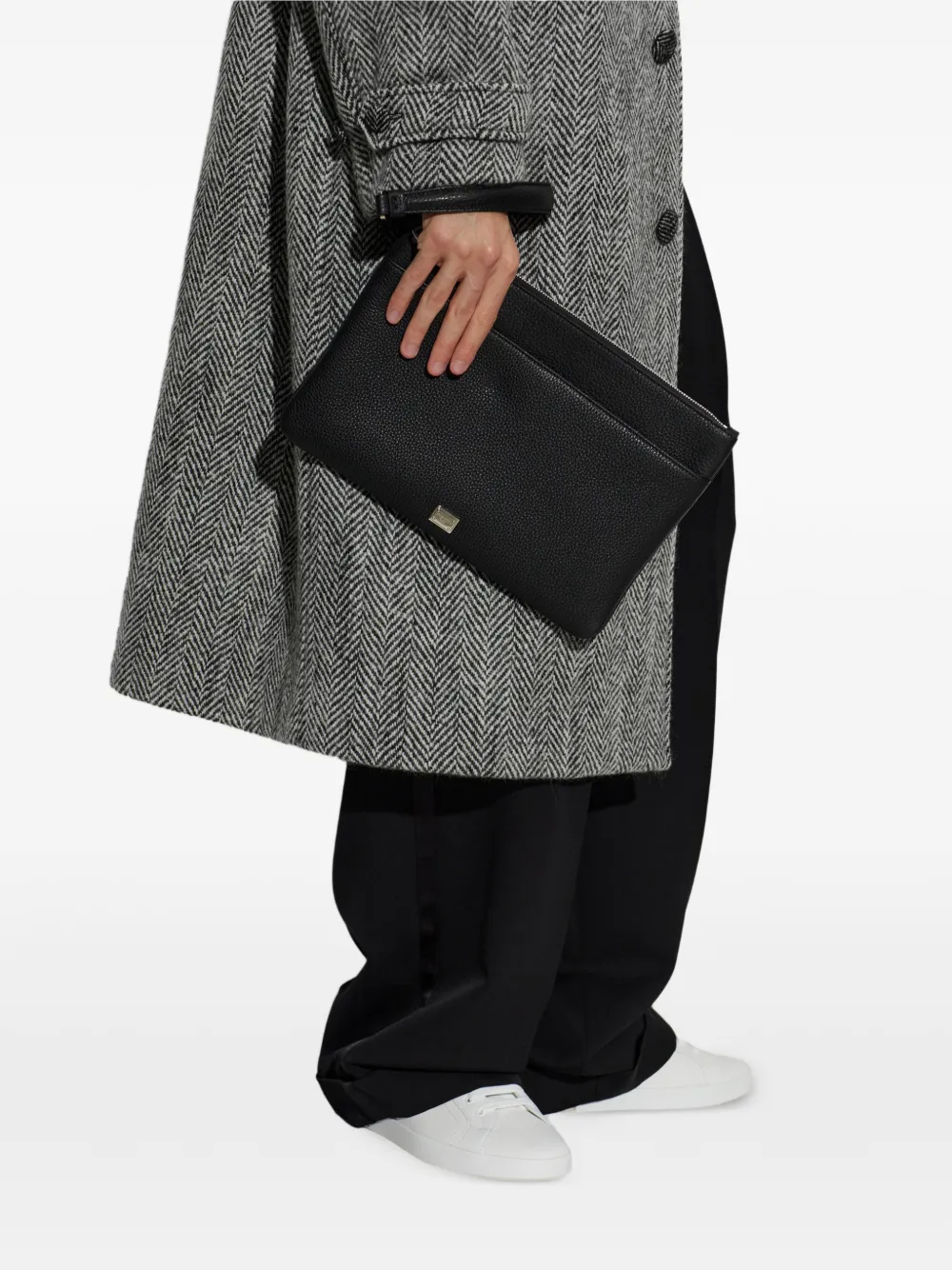 Dolce & Gabbana Clutch met logoplakkaat Zwart